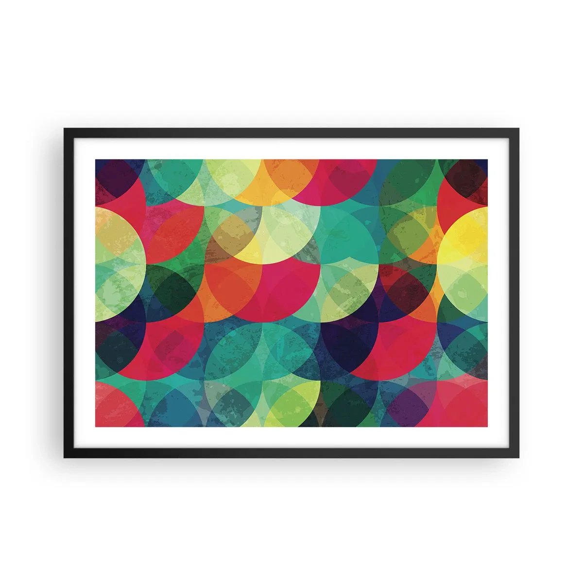 Poster în ramă neagră - Să intrăm în curcubeu - 70x50 cm