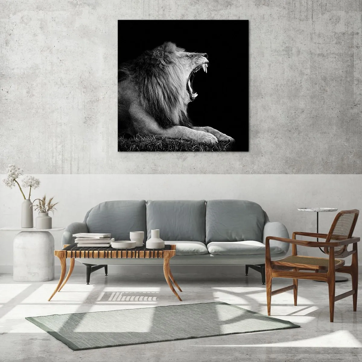 Tablou pe sticlă - Fără nici o ezitare - 70x70 cm