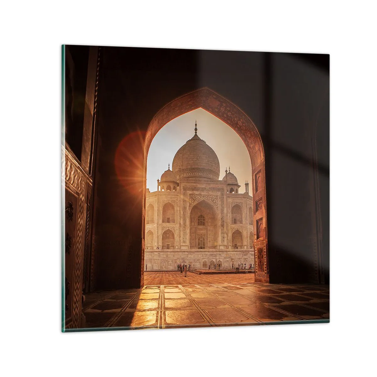 Tablou pe sticlă - Un monument al iubirii nepământene - 60x60 cm