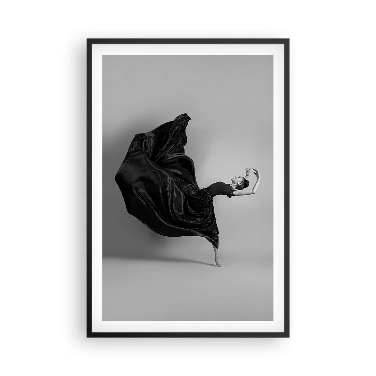 Poster în ramă neagră - Înaripată de muzică - 61x91 cm