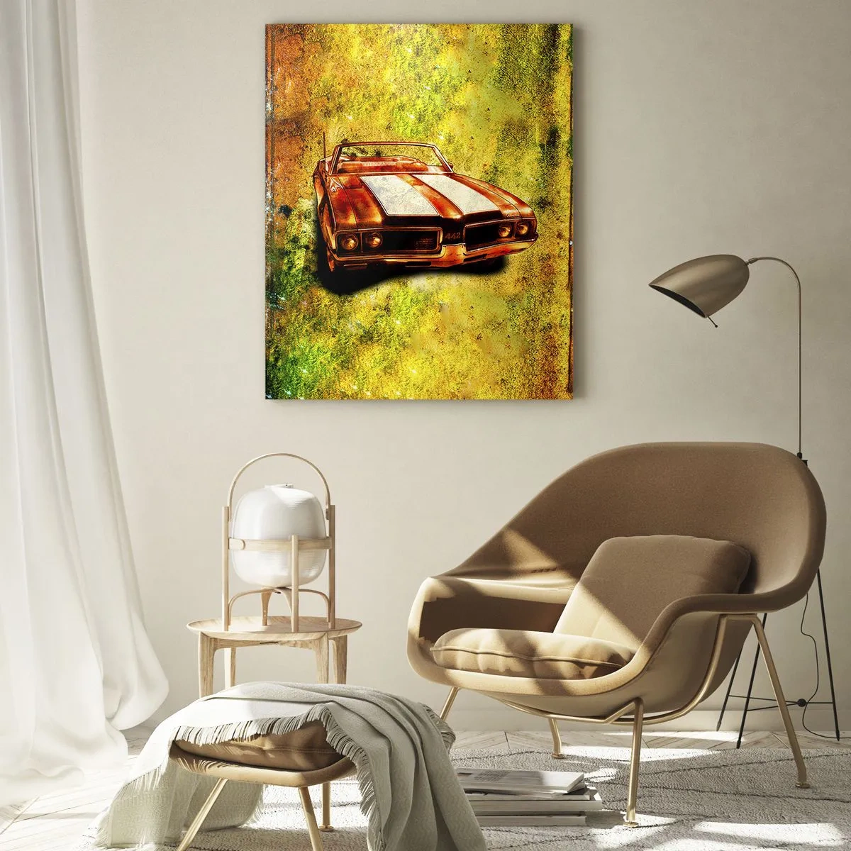 Tablou pe sticlă - Puterea fermecătoare a formelor - 50x70 cm