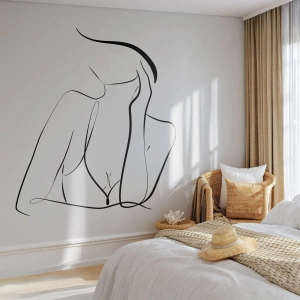 Tapet Premium Canvas - Pe valul unui vis - Femeie, Grafică, Bucată - 100x70 cm