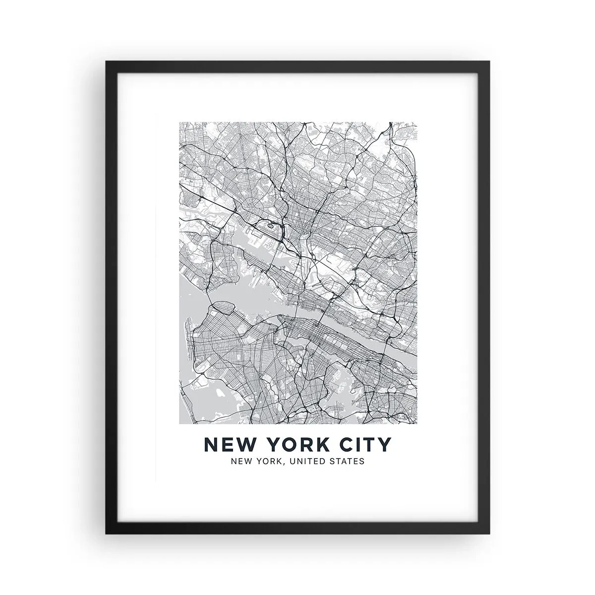 Poster în ramă neagră - Anatomia unei metropole - 40x50 cm