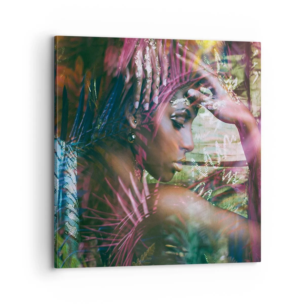 Tablou pe pânză - Mama Natură în junglă - 70x70 cm