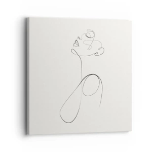 Tablou pe pânză - Încâlcită în vise - 30x30 cm