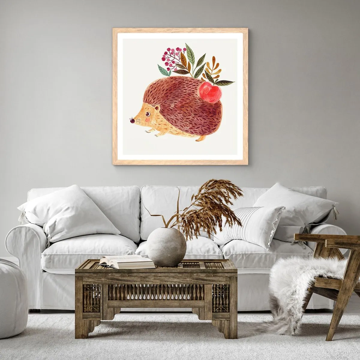 Poster în ramă de stejar deschis - Și tu deja mă placi - 50x50 cm