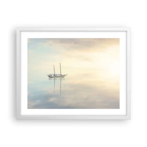 Poster în ramă albă - În tăcerea mării - 50x40 cm