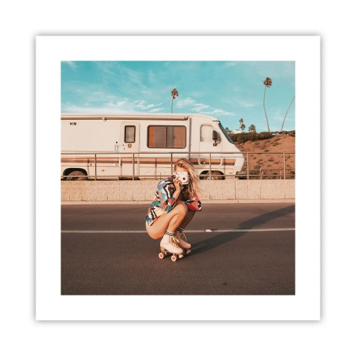 Poster - Zâmbiți, vă rog! - 40x40 cm