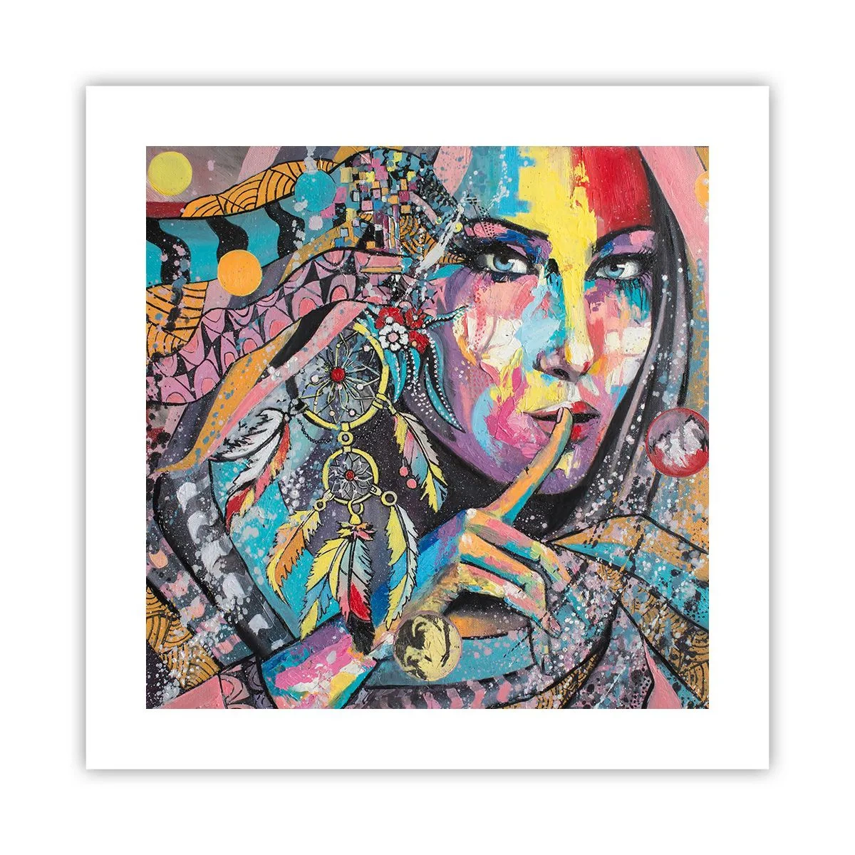 Poster - Taci până când înțelegi - 40x40 cm