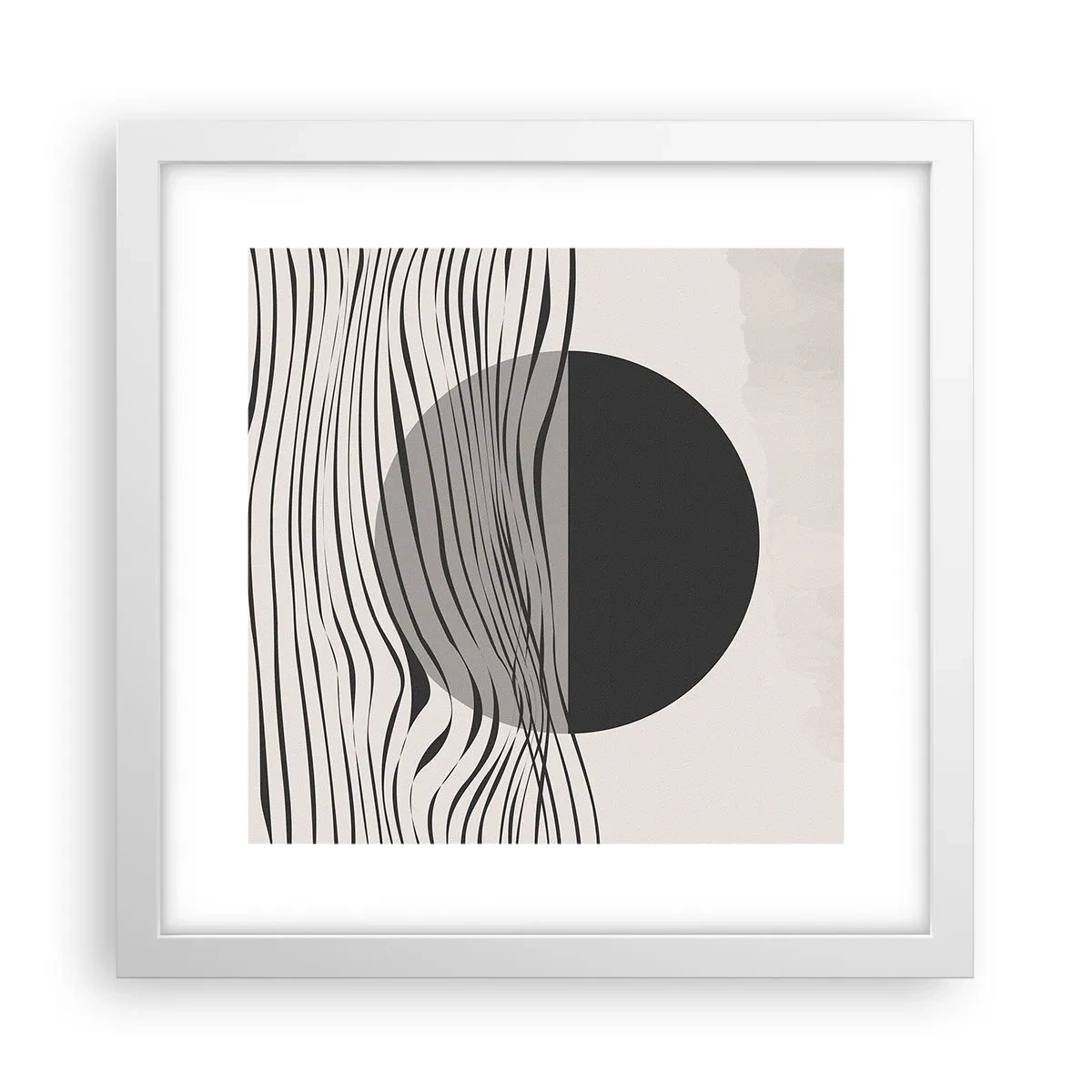 Poster în ramă albă - Semicompunere - 30x30 cm