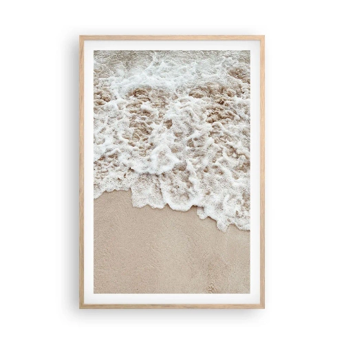 Poster în ramă de stejar deschis - Mă întorc imediat - 61x91 cm