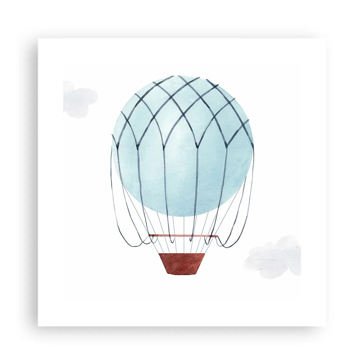 Poster - Complet în nori - 40x40 cm