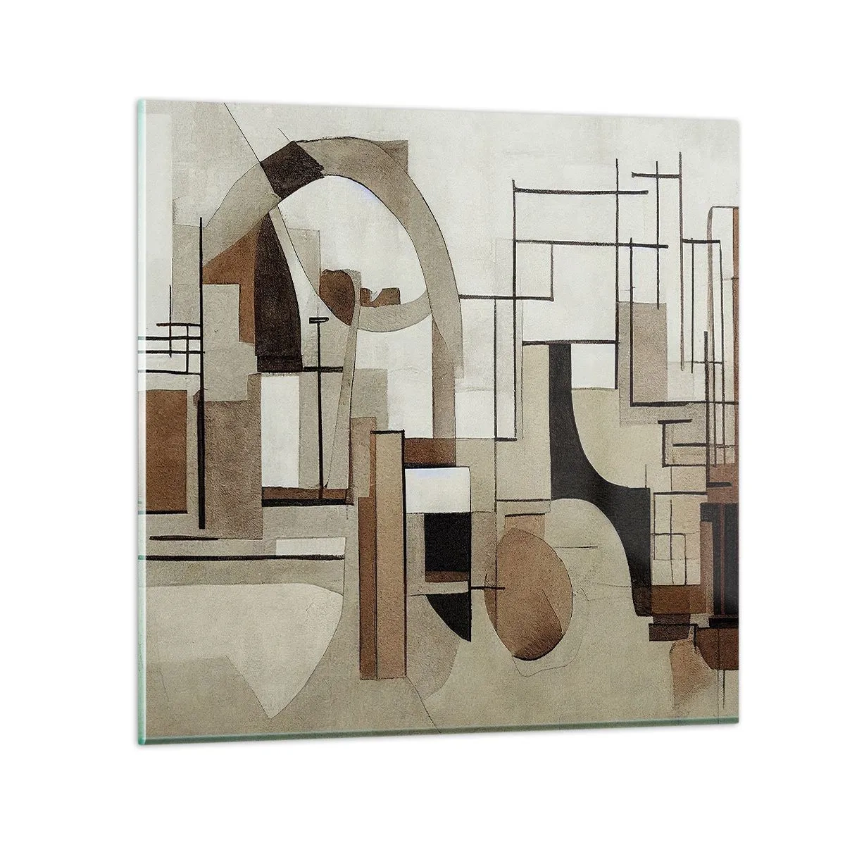 Tablou pe sticlă - Peisaj urban 2.0 - 30x30 cm