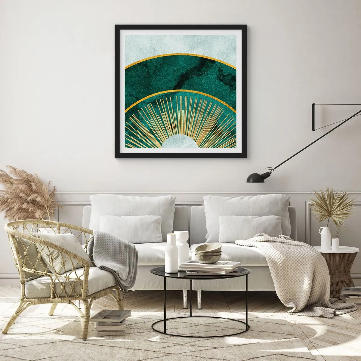 Poster în ramă neagră - Un alt sistem solar - 60x60 cm