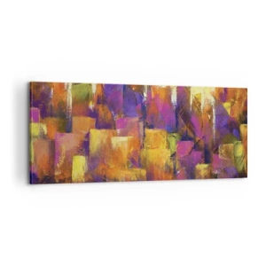 Tablou pe pânză - Compoziția metropolitană - 100x40 cm