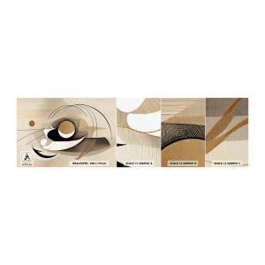 Mostră de Tapet Standard Eco - Compoziție - nucleu - Abstracția, Modern, Bucată - 100x30 cm