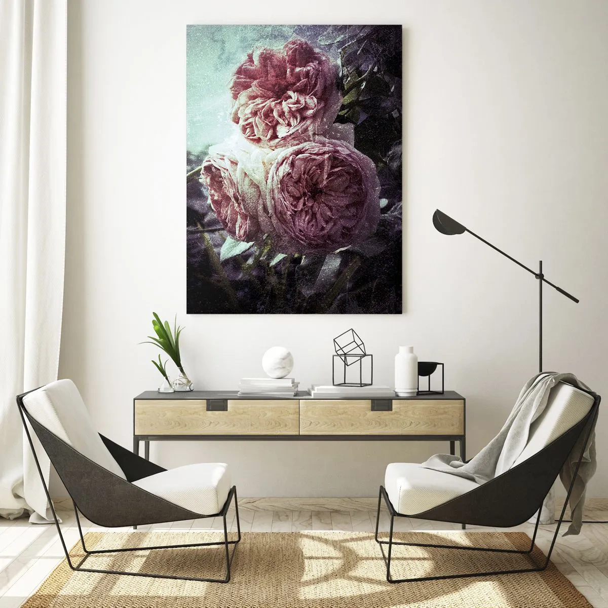 Tablou pe sticlă - În stil romantic - 50x70 cm