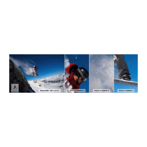 Mostră tapet autocolant Deluxe Sticker - Și ai devenit parte din spațiul - Peisaj, Snowboarding, Sport - 100x30 cm