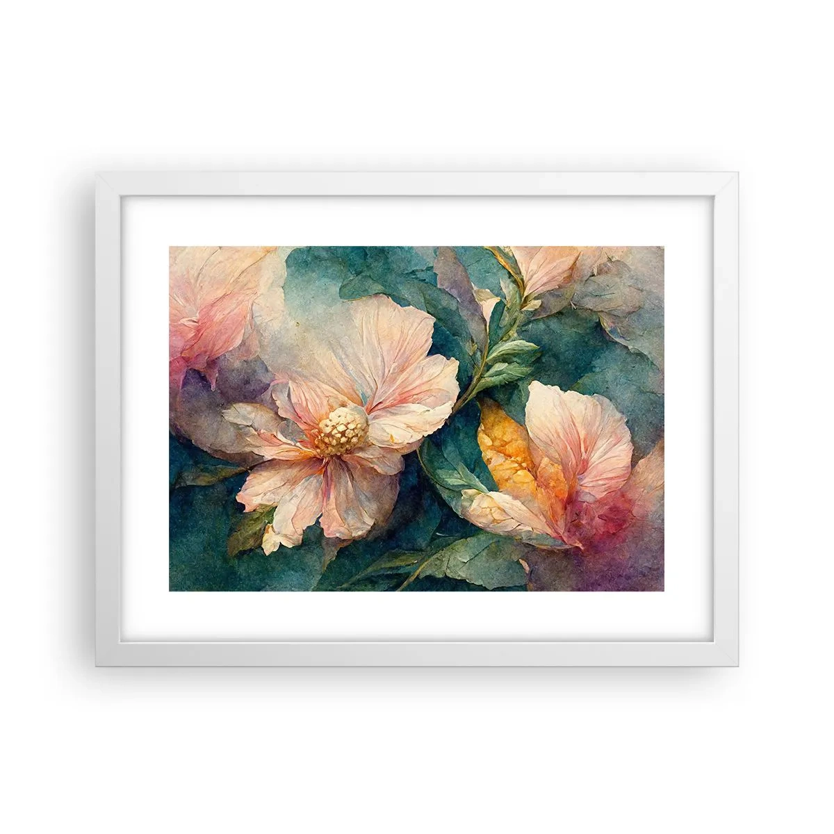 Poster în ramă albă - Subtilitate pură - 40x30 cm