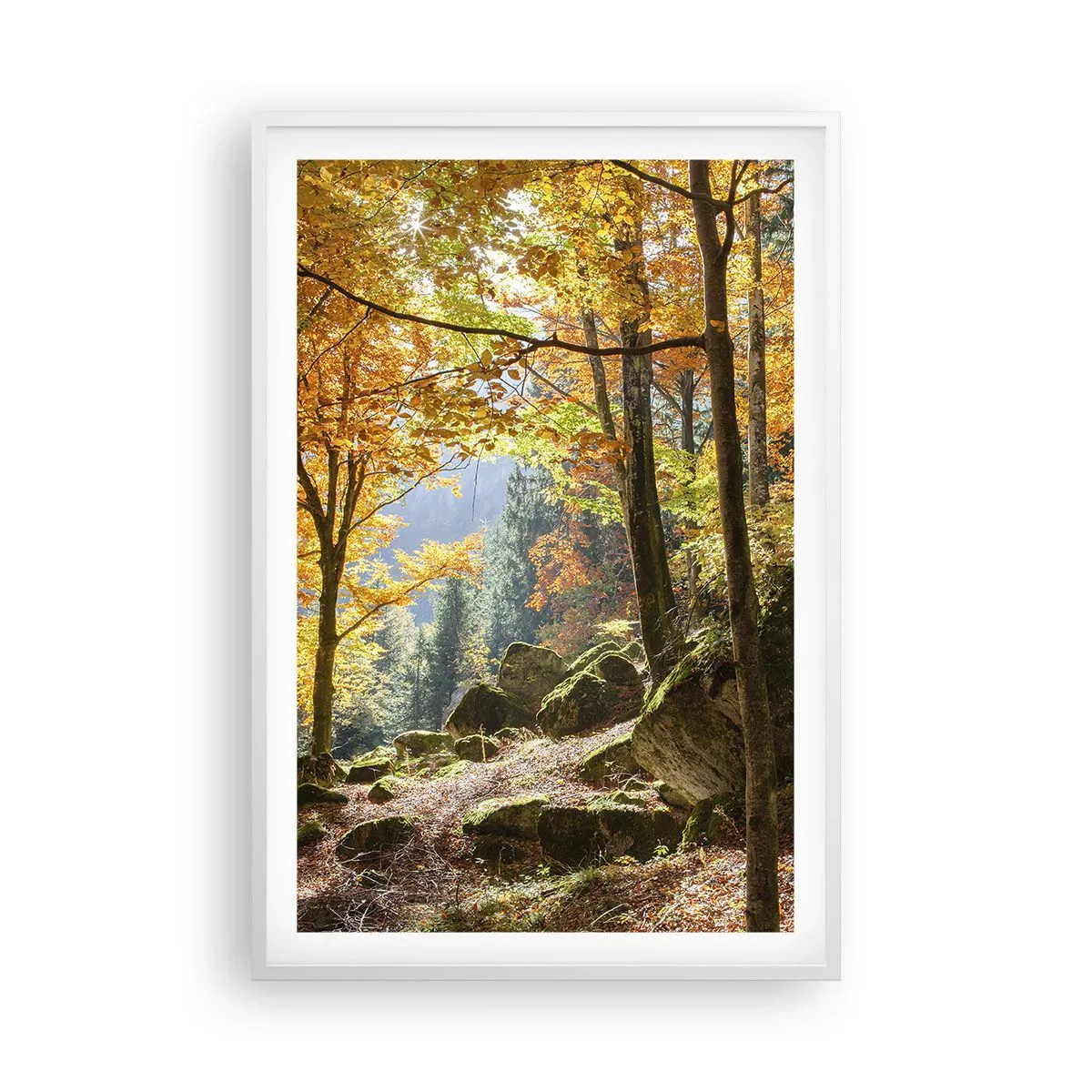 Poster în ramă albă - Timp de relaxare - 61x91 cm