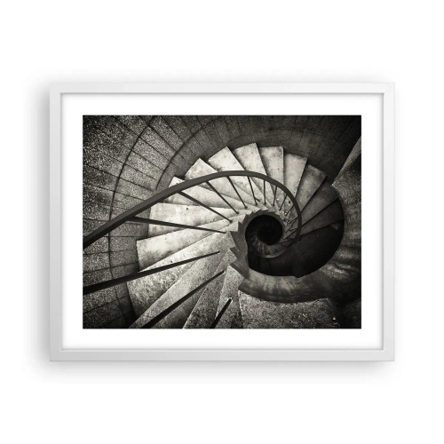Poster în ramă albă - În sus și în jos - 50x40 cm