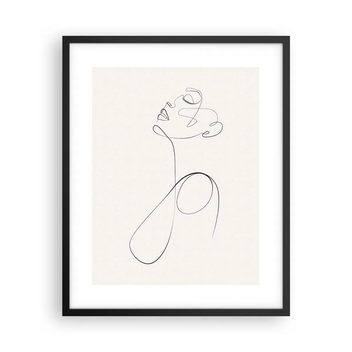 Poster în ramă neagră - Încâlcită în vise - 40x50 cm