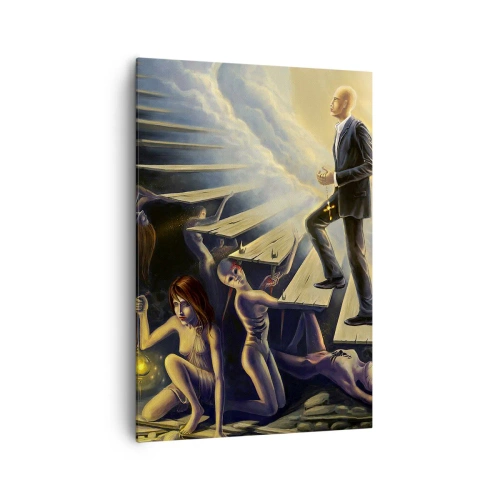 Tablou pe pânză - O călătorie dantescă spre lumină - 70x100 cm