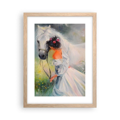 Poster în ramă de stejar deschis - Ca dintr-un vis frumos - 30x40 cm