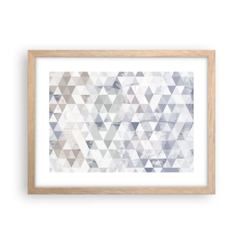 Poster în ramă de stejar deschis - În ritm de trei - 40x30 cm