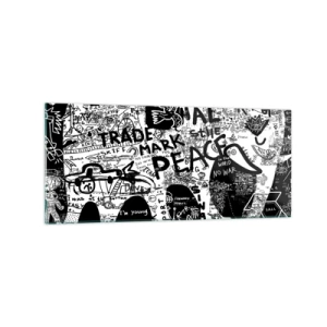 Tablou pe sticlă - Lumea bogată a străzii - 120x50 cm