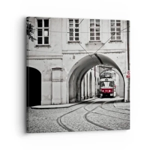 Tablou pe pânză - Printr-un labirint urban - 30x30 cm