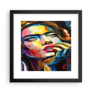 Poster în ramă neagră - Visele ca niște păsări se înalță pe cer - 30x30 cm