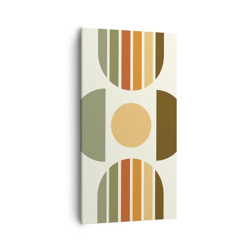 Tablou pe pânză - În culorile pământului - 55x100 cm