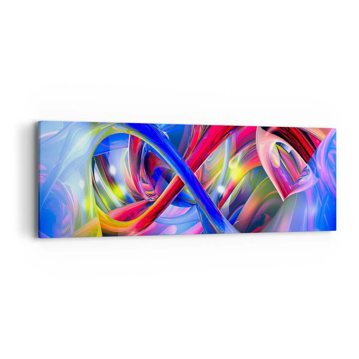 Tablou pe pânză - Dansul culorilor - 90x30 cm