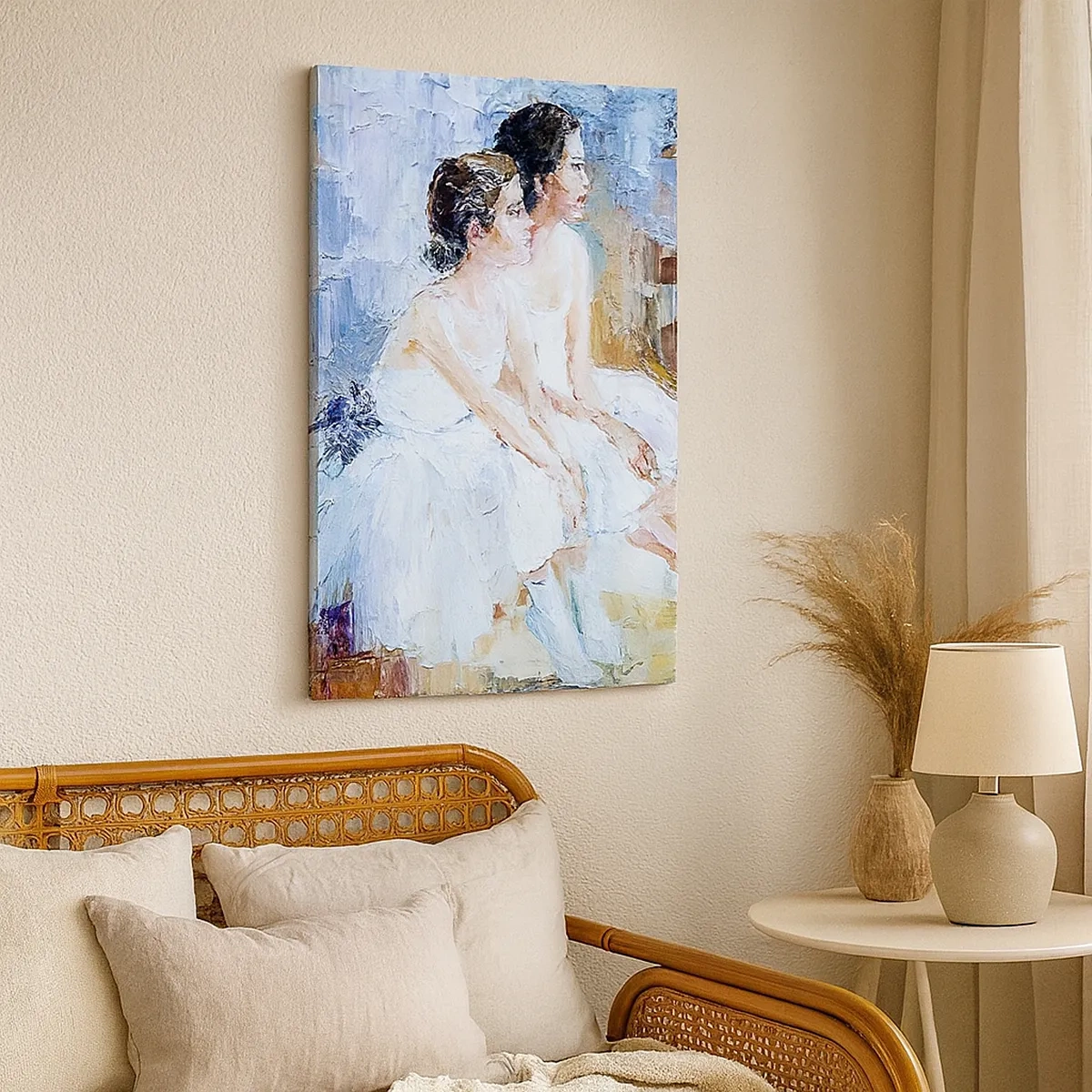 Tablou pe pânză - Odihna lebedelor tinere - 50x70 cm