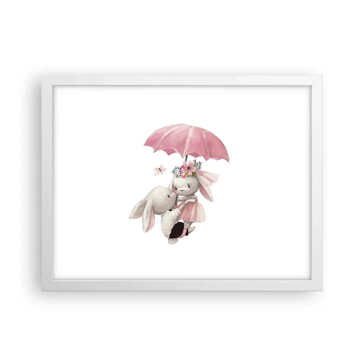 Poster în ramă albă - Pur și simplu dragoste - 40x30 cm