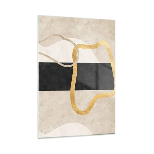 Tablou pe sticlă - Forme înbuclite - 50x70 cm