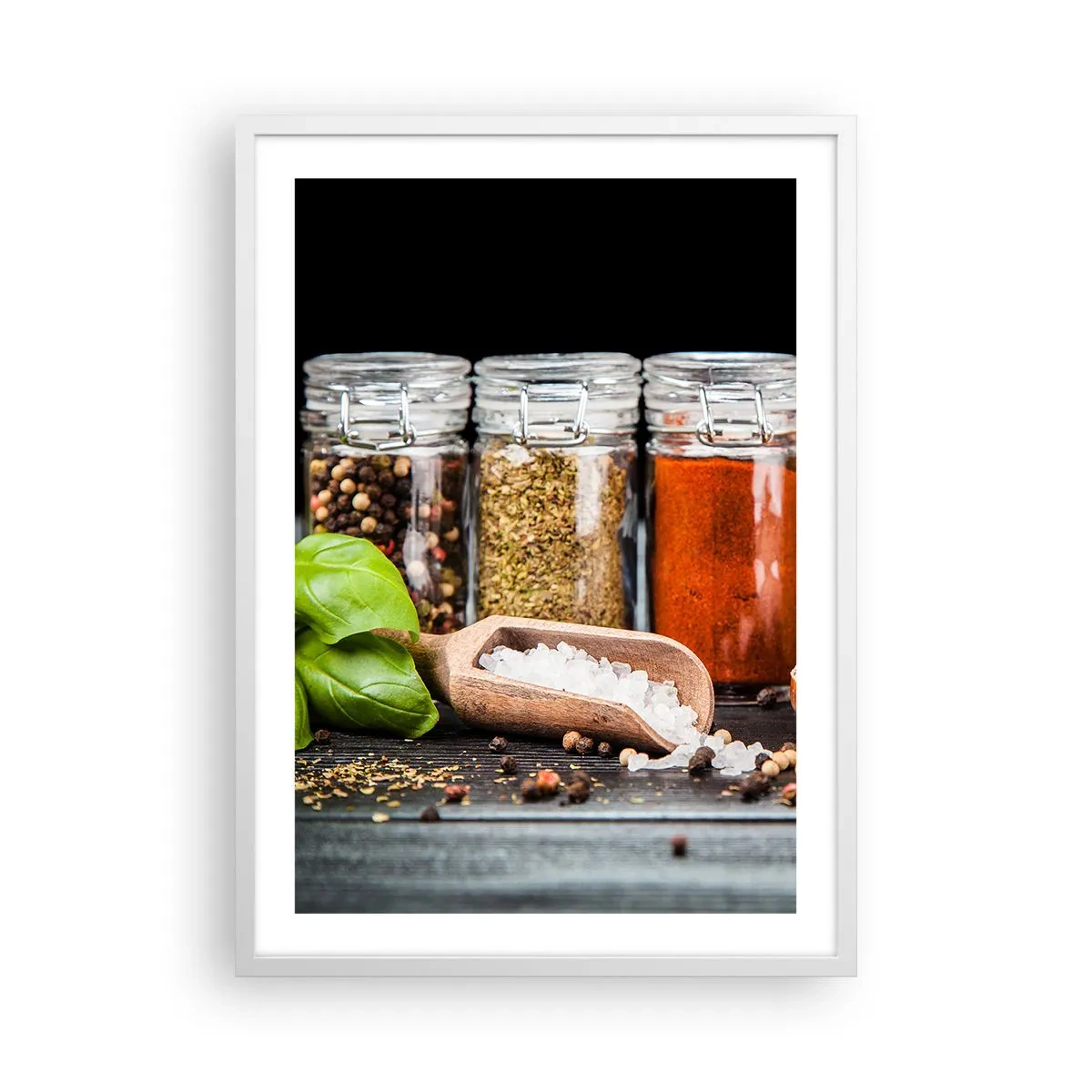 Poster în ramă albă - Pentru a da un gust vieții - 50x70 cm