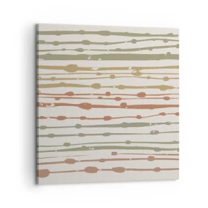 Tablou pe pânză - Notația culorilor muzicale - 60x60 cm