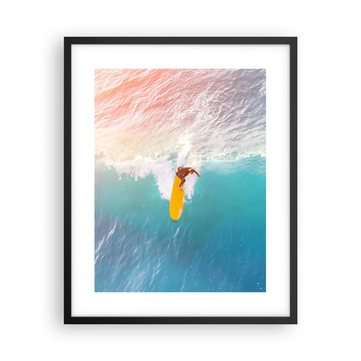 Poster în ramă neagră - Călărețul oceanului - 40x50 cm
