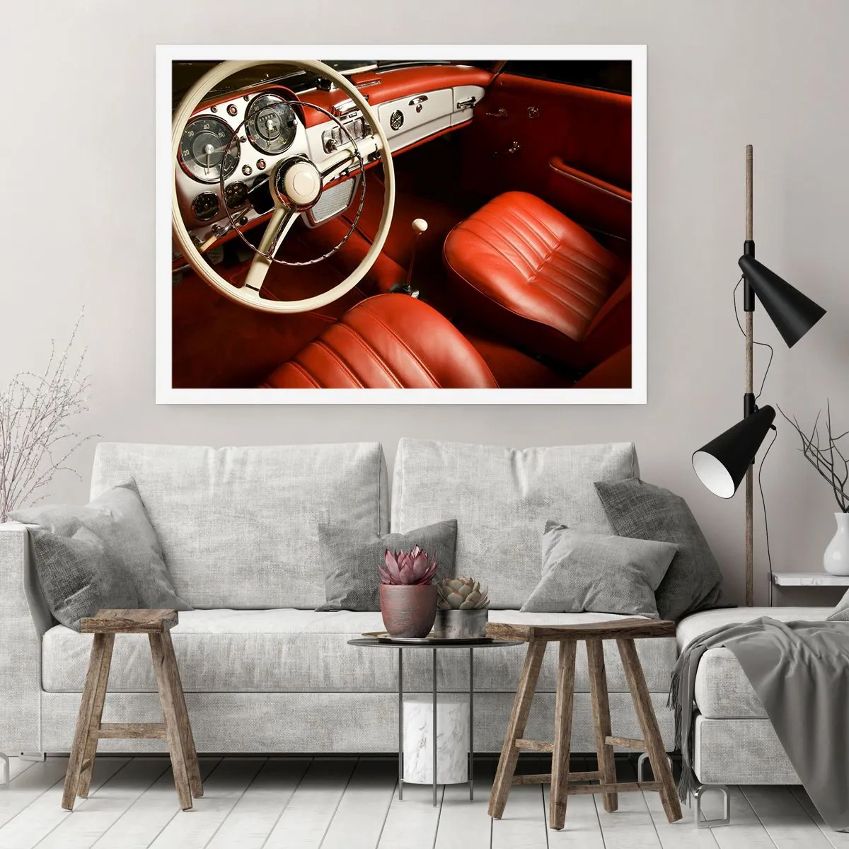 Poster - Lux în stil vintage - 40x30 cm