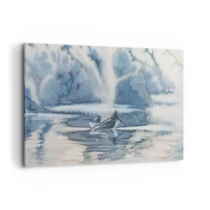 Tablou pe pânză - Pescarii în paradisul lor - 100x70 cm