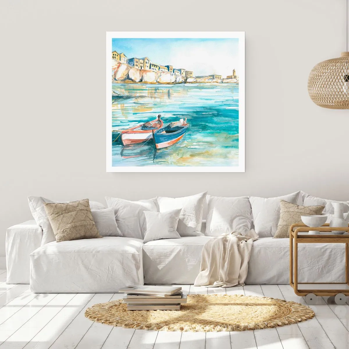 Poster - Peisaj în azur - 40x40 cm