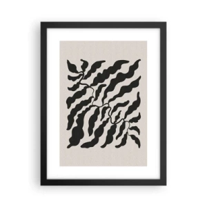 Poster în ramă neagră - Natura pătratului - 30x40 cm