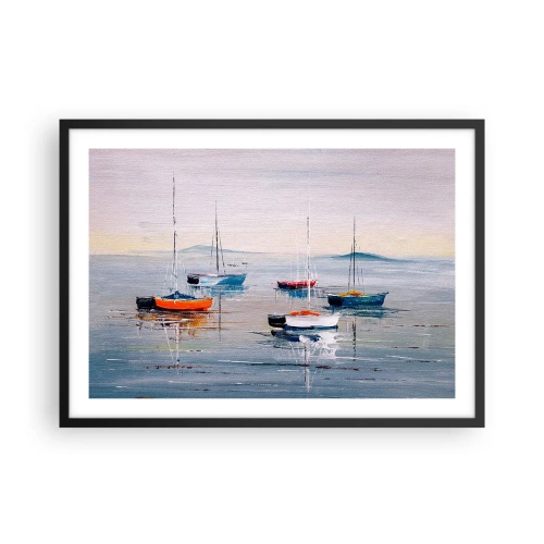 Poster în ramă neagră - O odihnă binemeritată - 70x50 cm