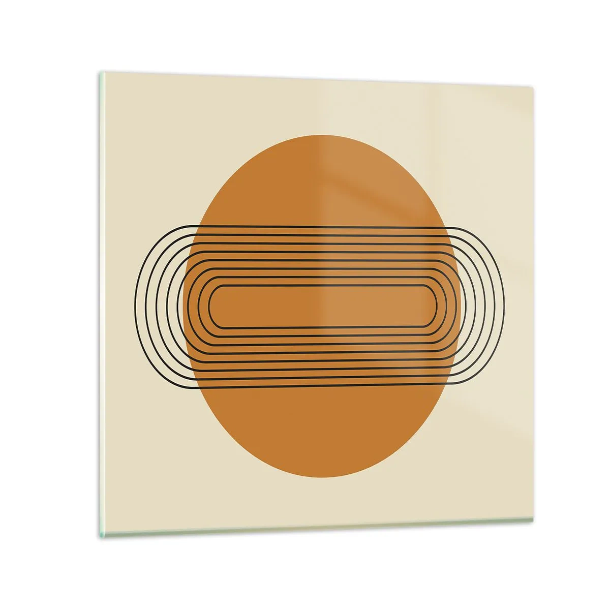 Tablou pe sticlă - Planul perfect - 30x30 cm