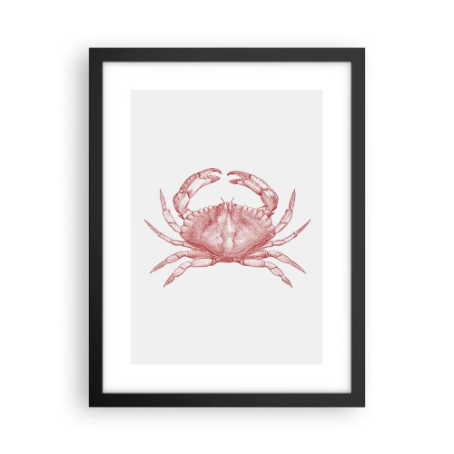 Poster în ramă neagră - Crab peste crabi - 30x40 cm