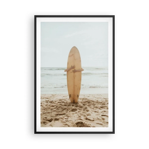 Poster în ramă neagră - Din dragoste pentru valuri - 61x91 cm