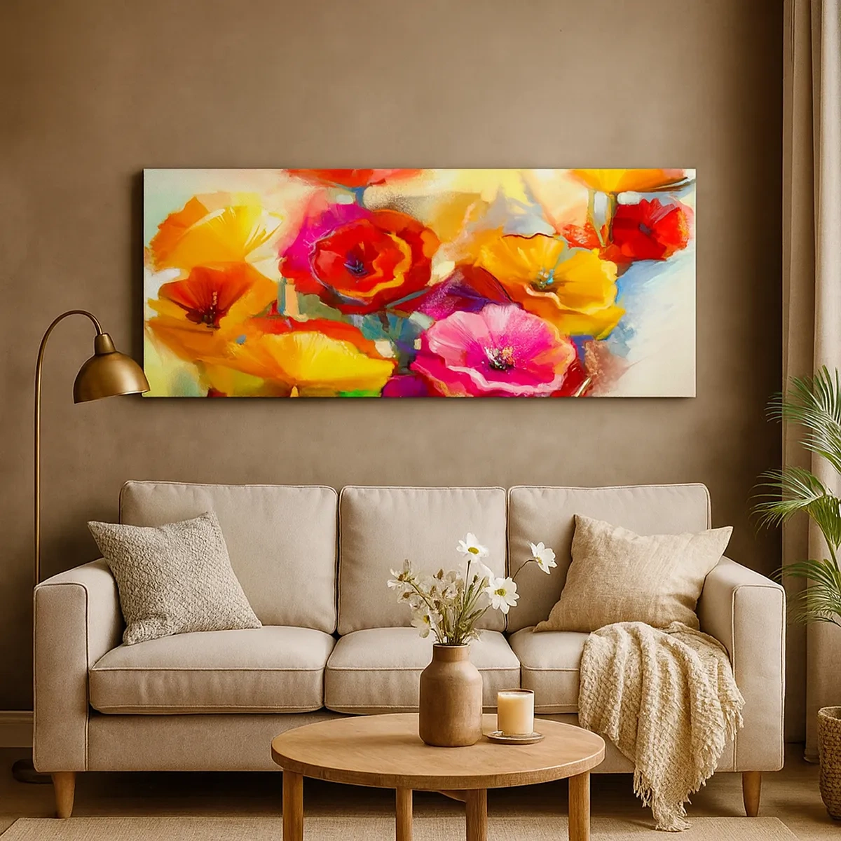 Tablou pe pânză - Nu numai roșu - 30x30 cm