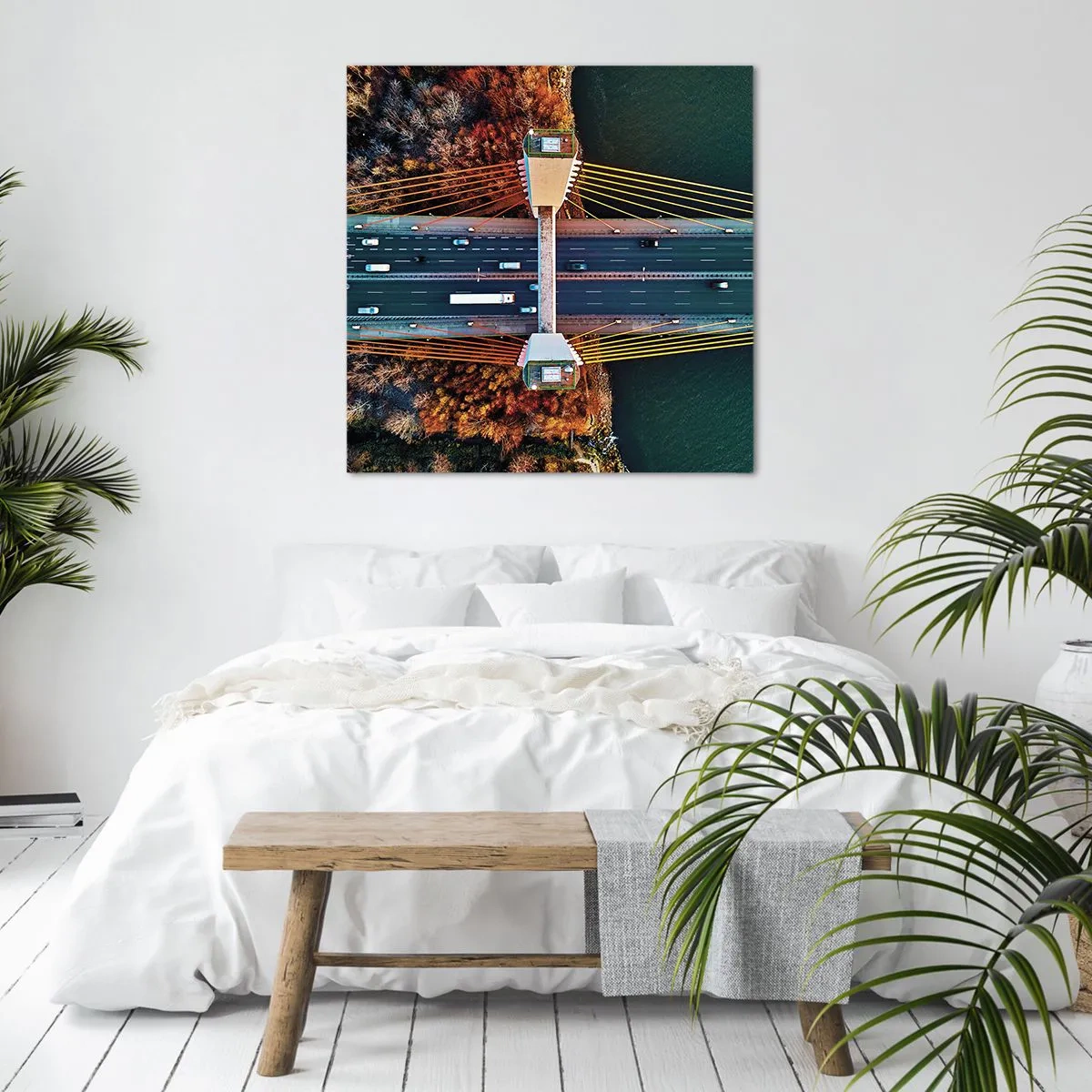 Tablou pe pânză - Din pădure spre apă - 60x60 cm